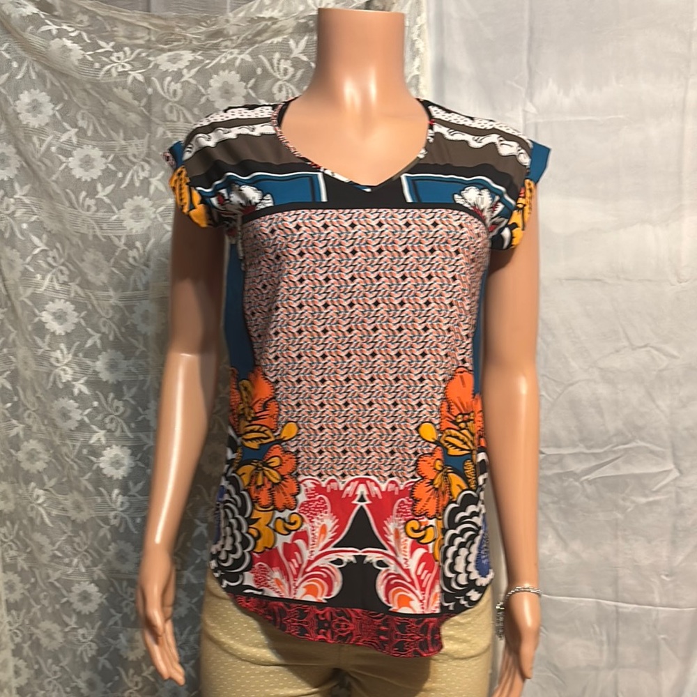 Express Graphic Multicolor Blouse - image 2